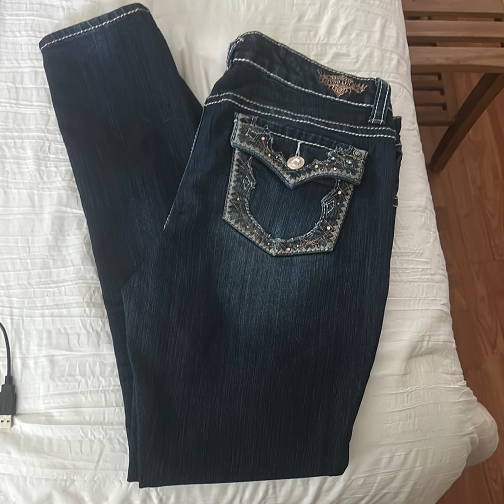 Hydraulic Jeans with Contrast Stitching